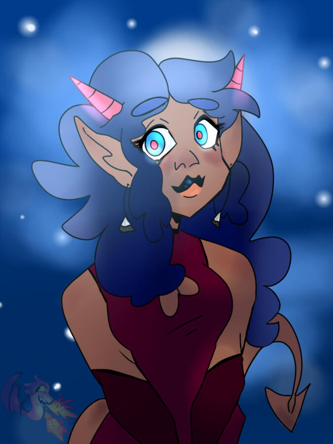 Halfbody rendered with background (2022)