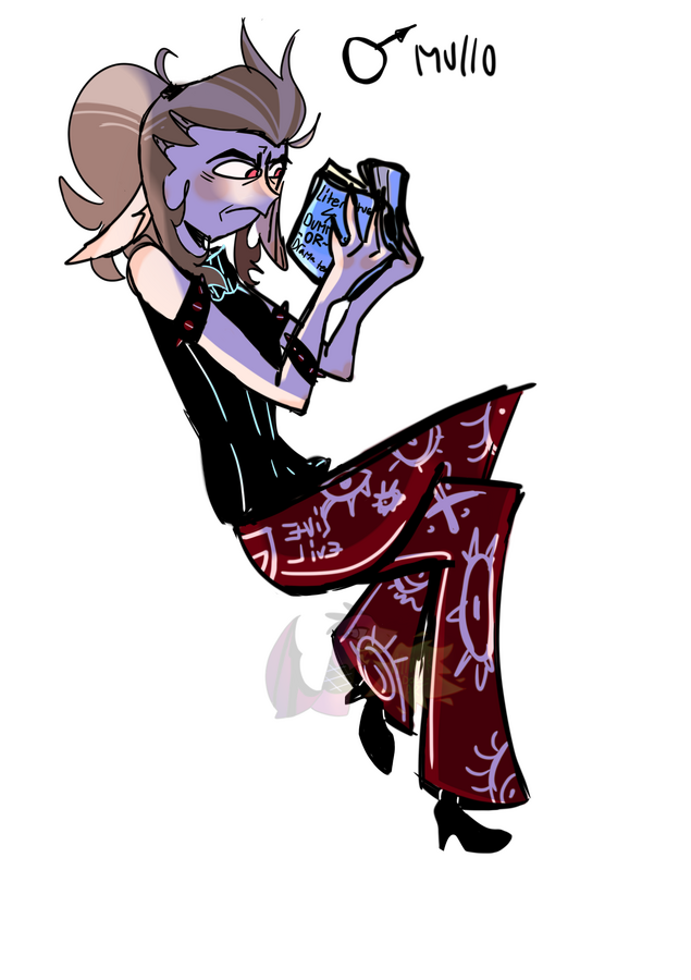 Flat color character design