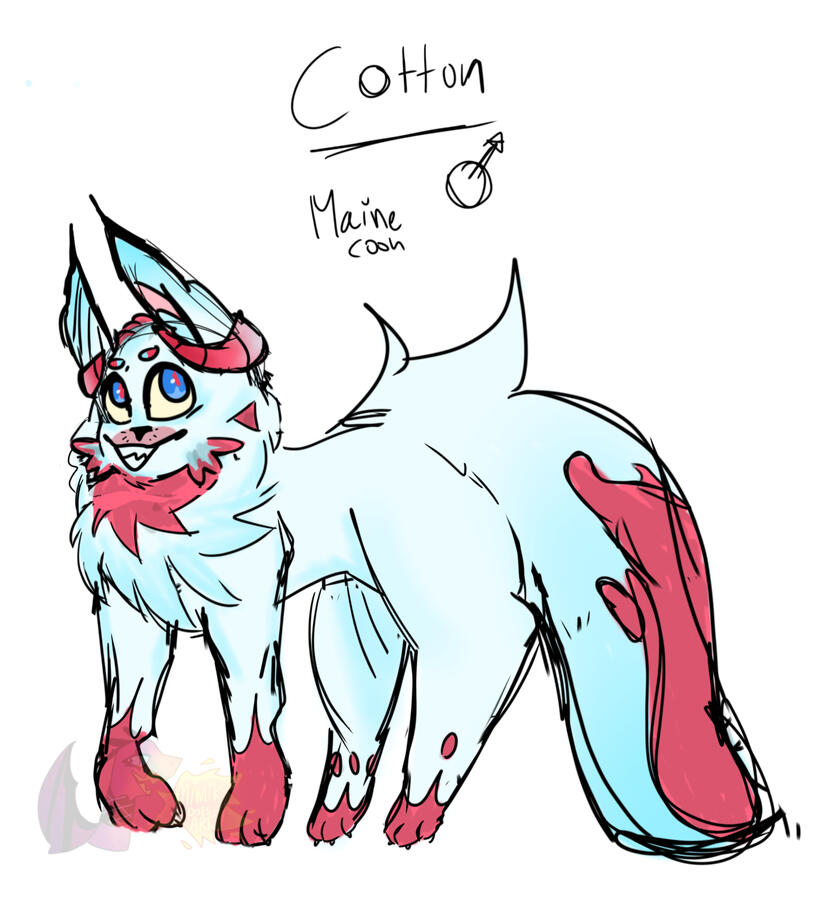 Colored sketch character design