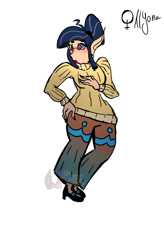 Flat color character design