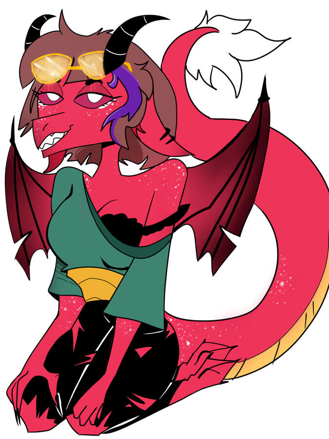 Flat color character design