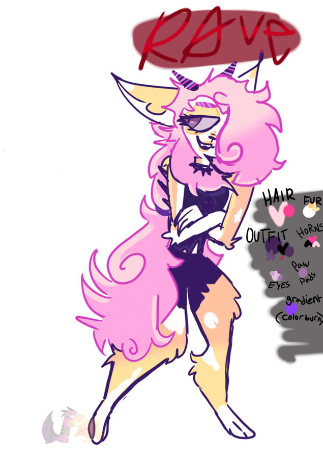 Colored sketch character sheet &amp; design