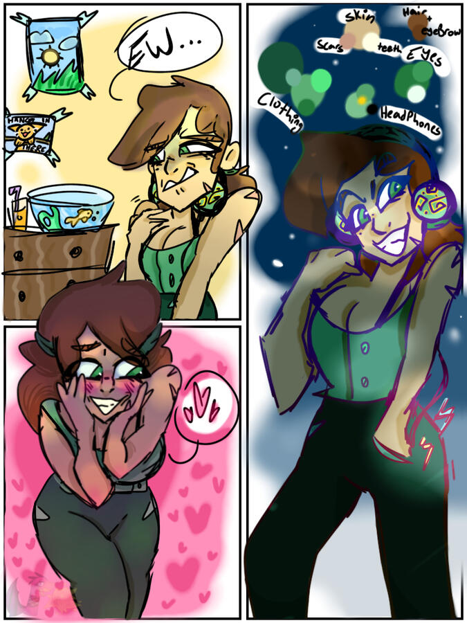 Comic illustration character sheet & design