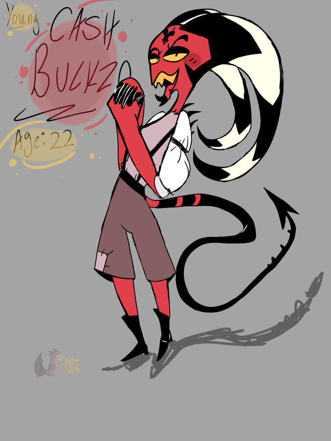 Flat color fanart illustration