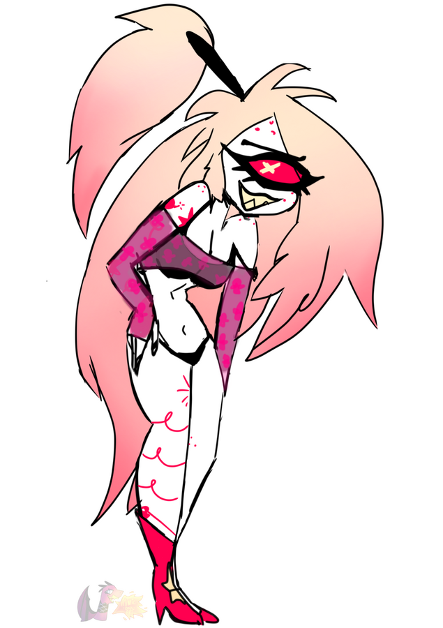 Flat color fanart illustration