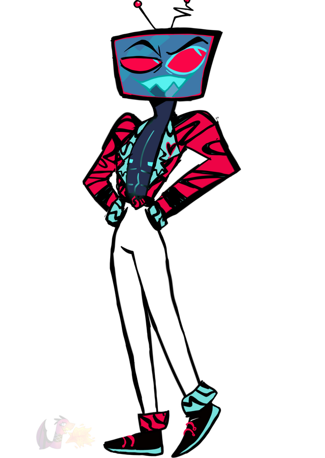 Flat color fanart illustration