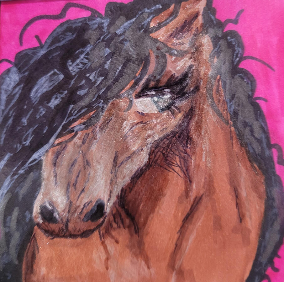 Gel pen & marker illustration